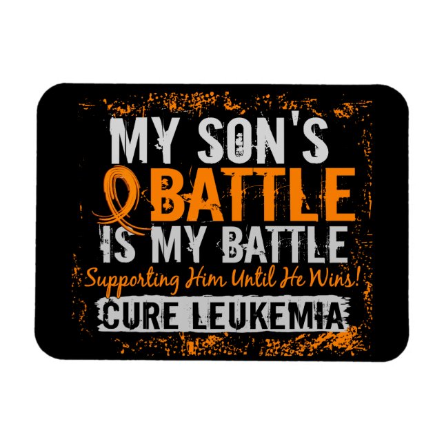 My Battle Too 2 Leukaemia Son Magnet (Horizontal)