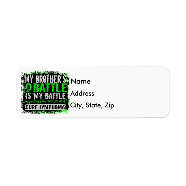 My Battle Too 2 Lymphoma Brother (Front)