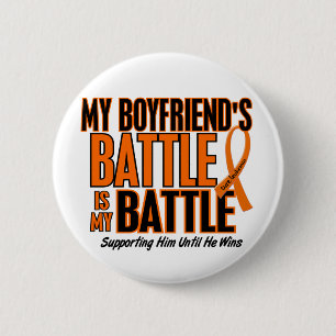 My Battle Too Boyfriend Leukaemia 2 Inch Round Button