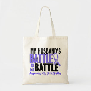 My Battle Too Husband Esophageal Cancer Tote Bag