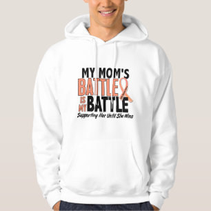 My Battle Too Mom Uterine Cancer Hoodie