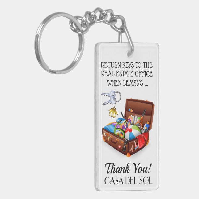 My Beach House Keychains - See Both Sides (Front Left)