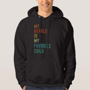 My Beagle Is My Favourite. Child Funny Dog Lover Hoodie