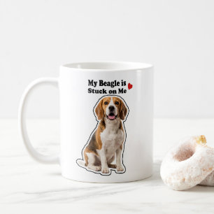 My Beagle Is Stuck On Me Dog Lover Coffee Mug