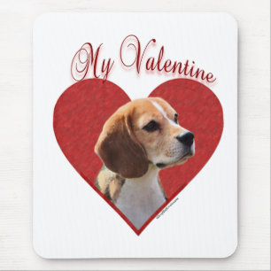 My Beagle Valentine Mouse Pad
