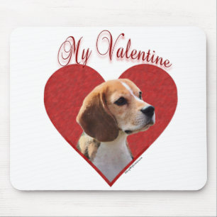 My Beagle Valentine Mouse Pad