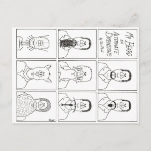 My Beard in Alternate Dimensions Postcard