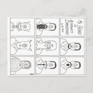 My Beard in Alternate Dimensions Postcard