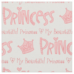 My Beautiful Princess Typography Fabric
