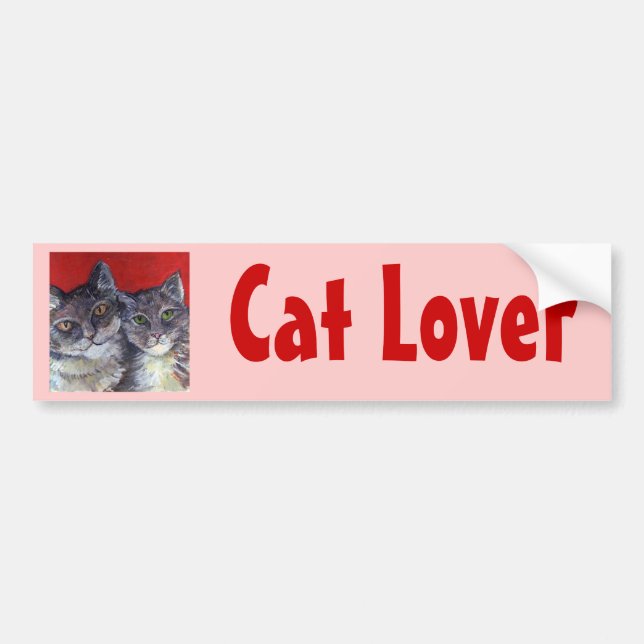 My Beautiful Tabby Cats Bumper Sticker (Front)