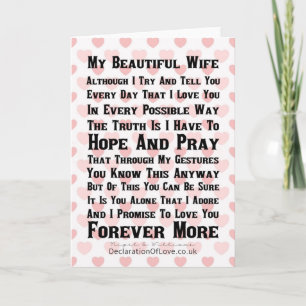 My Beautiful Wife Card
