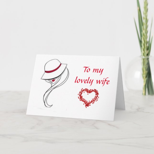 MY **BEAUTIFUL WIFE** ON OUR ANNIVERSARY CARD (Front)