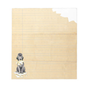 My Bedlington Terrier Ate My Homework Notepad