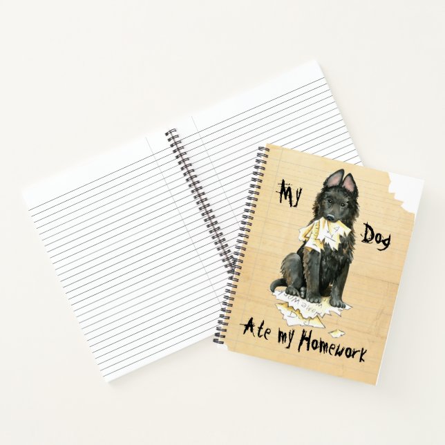 My Belgian Sheepdog Ate My Homework Notebook (Inside)
