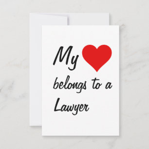 My Belongs To A Lawyer Card