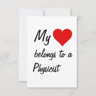 My Belongs To A Physicist Card
