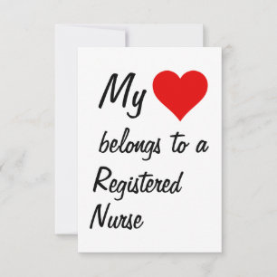 My Belongs To A Registered Nurse Card
