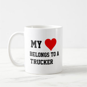 My Belongs To A Trucker Mug