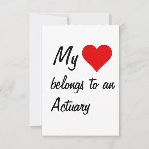 My Belongs To An Actuary Card