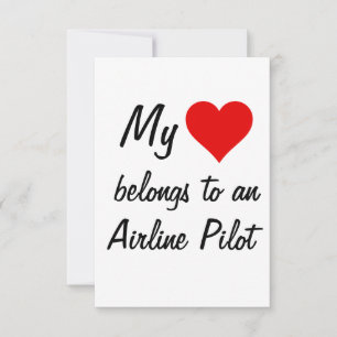 My Belongs To An Airline Pilot Card