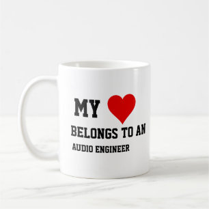 My Belongs To An Audio Engineer  Coffee Mug