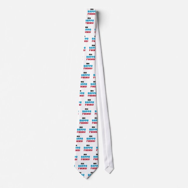 My Beppe Rocks T-shirts and Gifts Tie (Front)
