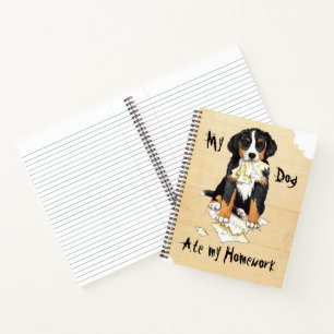 My Berner Ate My Homework Notebook