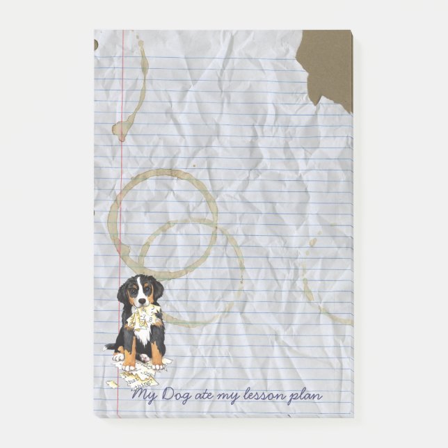 My Berner Ate my Lesson Plan Post-it Notes (Front)