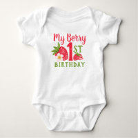 My Berry 1st Birthday Cute Strawberry 