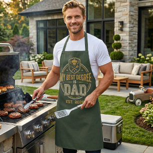 My Best Degree Is Dad Established Father's Day Apron