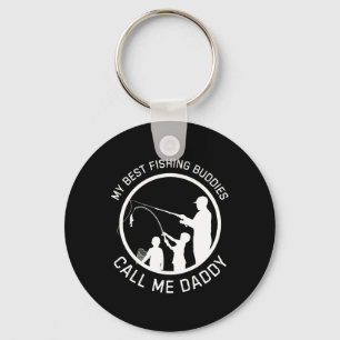 My Best Fishing Buddies Call Me Daddy Father's Day Keychain