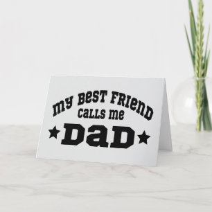 My Best Friend Calls Me Dad Fathers Day Retro Vibe Card