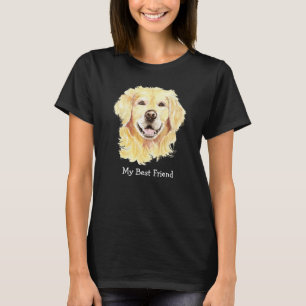 My Best Friend Golden Retriever Dog Pet Animal T-Shirt