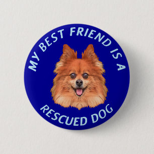 My Best Friend (Pomeranian) 2 Inch Round Button
