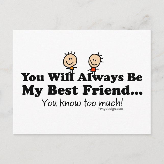 My Best Friend Postcard (Front)