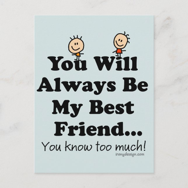 My Best Friend Postcard (Front)