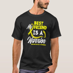 My Best Friend Warrior Yellow Ribbon Endometriosis T-Shirt