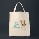 My Best Friend Wire Fox Terrier Tote Bag<br><div class="desc">Design Copyright © 2013 www.milesandemma.com. Not for reproduction elsewhere.</div>
