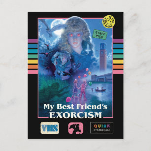 My Best Friend's Exorcism Vintage VHS Cover Postcard