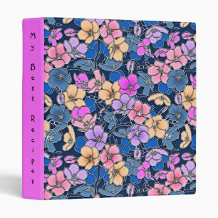 My Best Recipes Country Blue Floral Binder