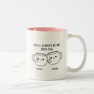 "My Best-Tea" Cute Personalized Best Friend Mug 