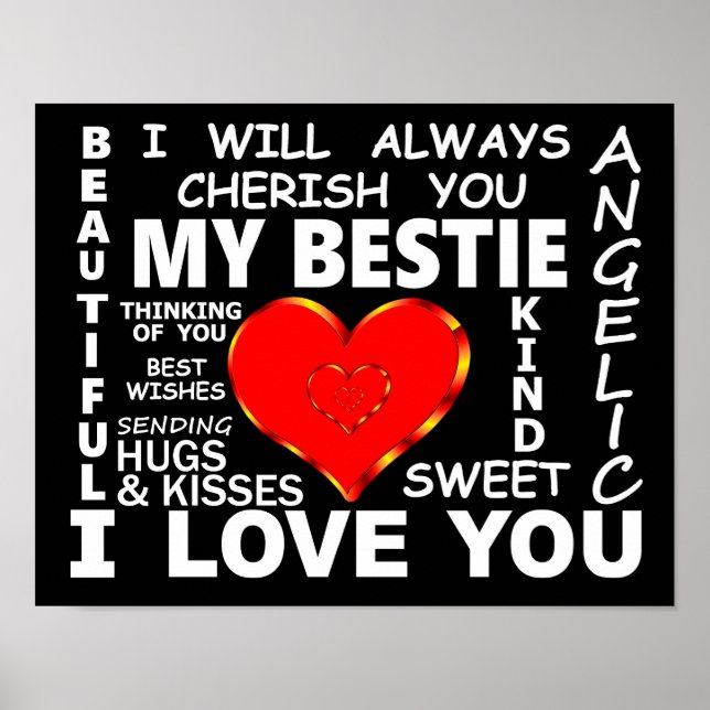My Bestie I Love You Poster (Front)