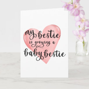 My Bestie Is Pregnant Personalized Card