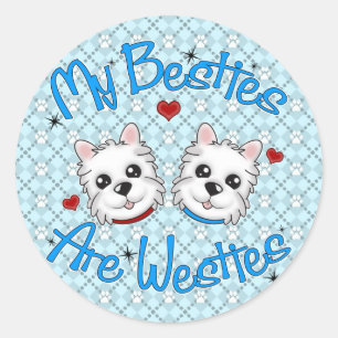 "My Besties Are Westies" BOYS Stickers