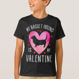 My Bet Hound Is My Valentine Dog Lover Valentin  T-Shirt