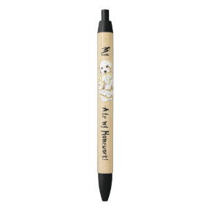 My Bichon Ate My Homework Black Ink Pen