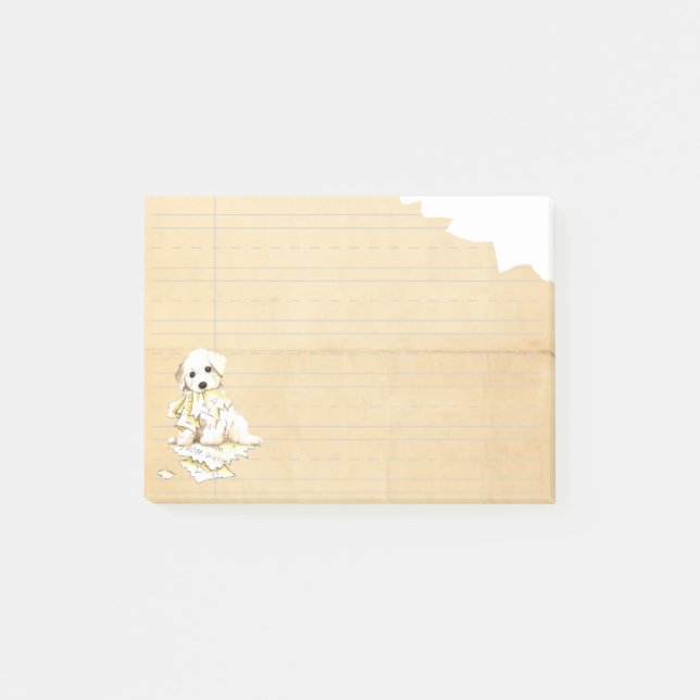 My Bichon Ate my Homework Post-it Notes (Front)