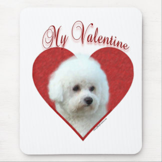 My Bichon Frise Valentine Mouse Pad