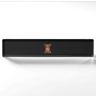 My Big Bro Has Your Back Proud Firefighter Sister Nameplate