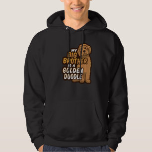 My Big Brother Is A Golden Doodle For A Dog Kid Hoodie